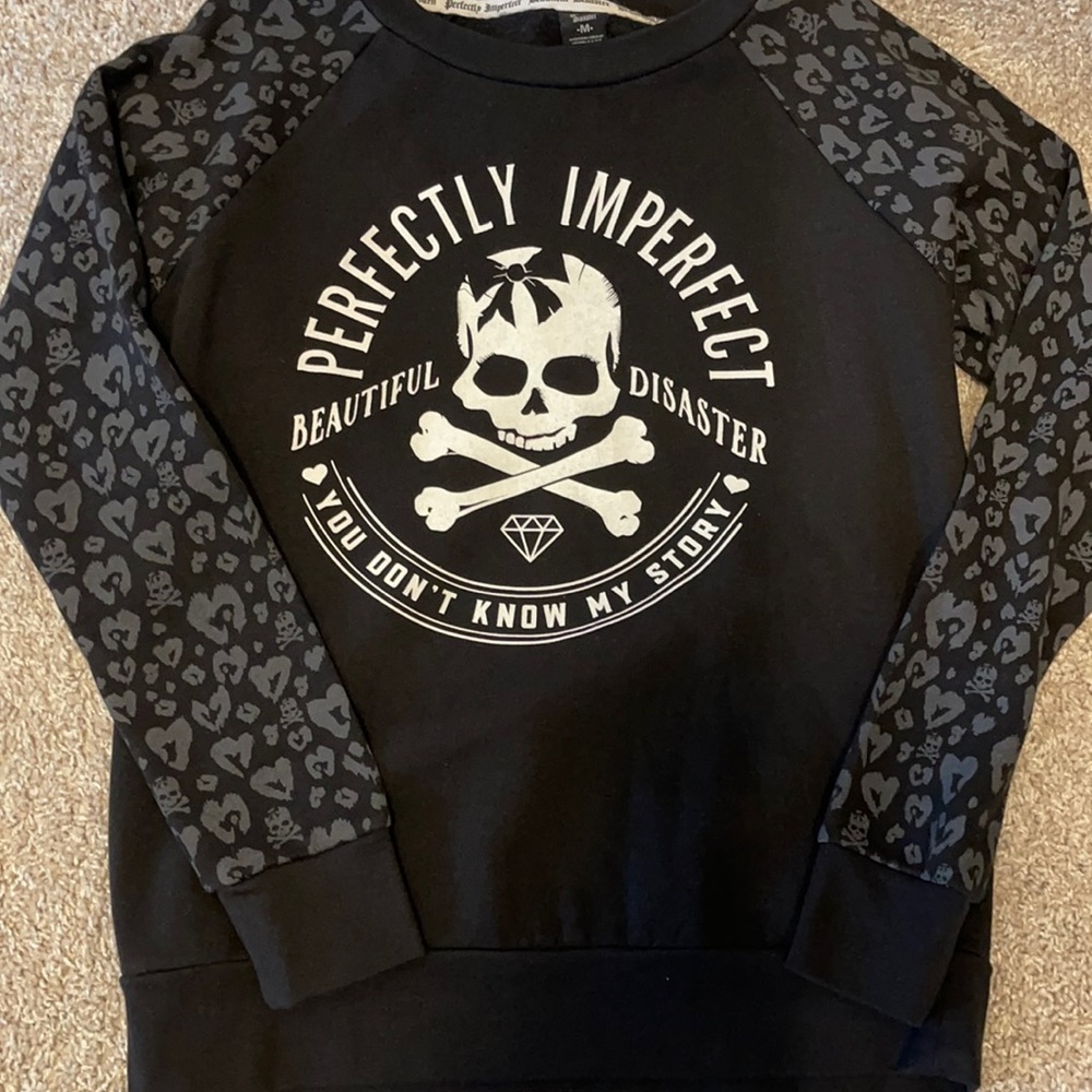 NWOT Beautiful Disaster sweatshirt